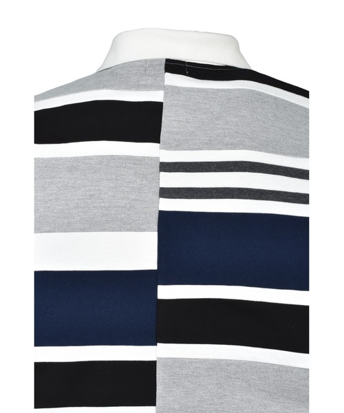 BREATH(ブレス)の「EMBLEM LOGO CRAZY BORDER POLO SHIRT(シャツ/ブラウス・メンズ・ブルー/ブラック/レッド/イエロー・MEDIUM/LARGE/SMALL)」の7枚目の写真