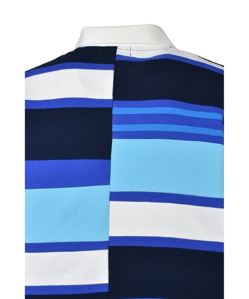 BREATH(ブレス)の「EMBLEM LOGO CRAZY BORDER POLO SHIRT(シャツ/ブラウス・メンズ・ブルー/ブラック/レッド/イエロー・MEDIUM/LARGE/SMALL)」の10枚目の写真