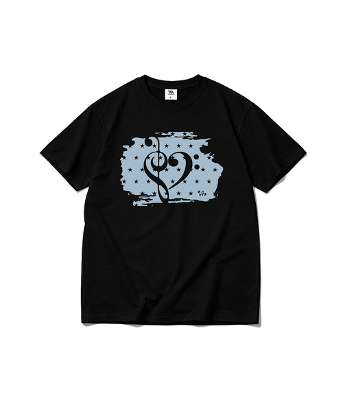 VENHIT(ベンヒット)の「ハートミュージック クールコットン 半袖Tシャツ(Tシャツ/カットソー・レディース・ホワイト/ブラック・SMALL/MEDIUM/LARGE/X-LARGE)」の2枚目の写真