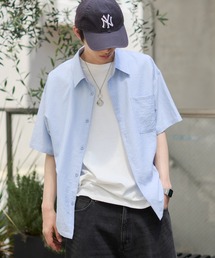 WEGO | WEGO/【26年春夏新作】クロップドSSサッカーストライプシャツ(シャツ/ブラウス)