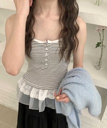 レースティアードキャミソール