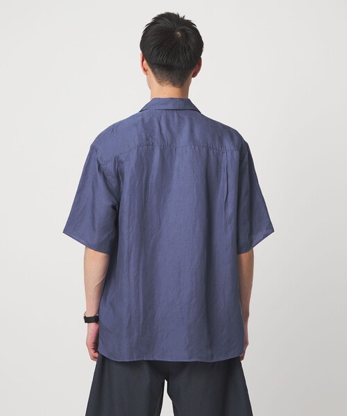 green label relaxing(グリーンレーベルリラクシング)の「ウォッシュド オープンカラー 半袖 シャツ(シャツ/ブラウス・メンズ・ネイビー/ケリーグリーン/ロイヤルブルー・M/L/XL/S)」の13枚目の写真