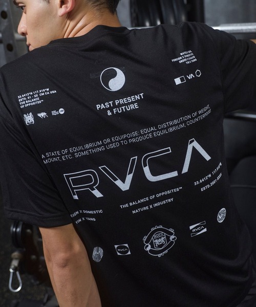RVCA(ルーカ)の「RVCA メンズ SPIRIT ALL OVER Tシャツ 【2026年夏モデル】(Tシャツ/カットソー・メンズ・ホワイト/ブラック・SMALL/MEDIUM/LARGE/X-LARGE)」の2枚目の写真