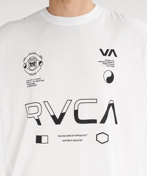 RVCA(ルーカ)の「RVCA メンズ SPIRIT ALL OVER Tシャツ 【2026年夏モデル】(Tシャツ/カットソー・メンズ・ホワイト/ブラック・SMALL/MEDIUM/LARGE/X-LARGE)」の7枚目の写真