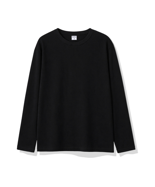 ANEWBROS（アニュブロス）の「プレーンウーマンレイヤードロングスリーブ2カラー[ANBR_9001]（Tシャツ/カットソー・レディース・ブラック/ホワイト・X-LARGE/MEDIUM/LARGE）」の2枚目の写真