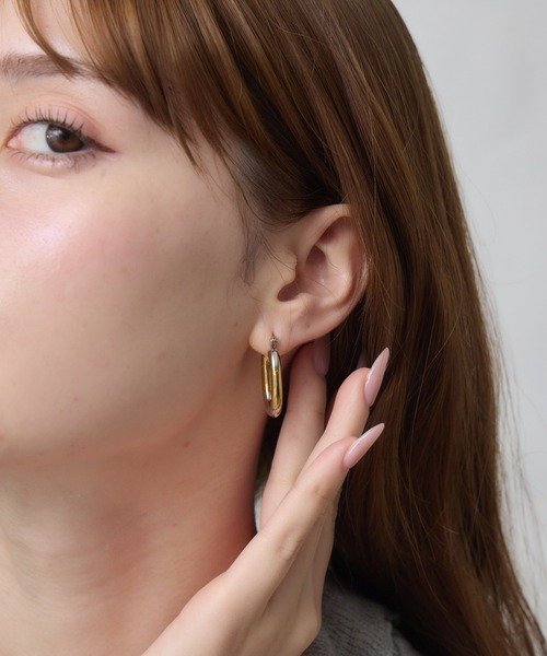 Siel(シエル)の「バイカラーメタルピアス(ピアス(両耳用)・レディース・シルバー系その他/シルバー系その他2・FREE)」の5枚目の写真