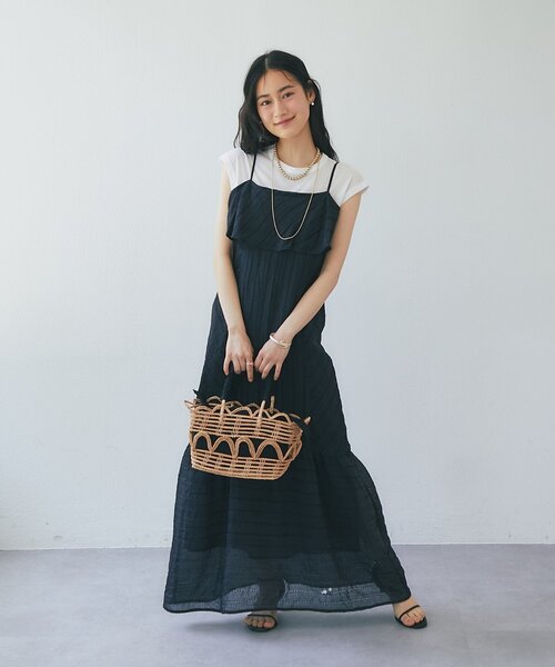 La boutique BonBon（ラブティックボンボン）の「【タランゴ】ハンドメイドライナー付きかごバッグ（トートバッグ・レディース・ブラック・FREE）」の3枚目の写真