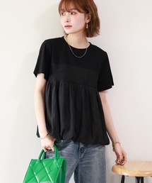 【MAKITO】 シャーリング刺繍切替プルオーバー 半袖
