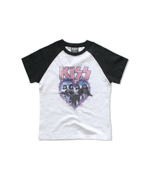 [KISS] ウィメンズハートTシャツ(ホワイト)