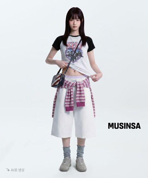 MAINBOOTH（メインブース）の「[KISS] ウィメンズハートTシャツ(ホワイト)（Tシャツ/カットソー・レディース・その他・1/2）」の5枚目の写真