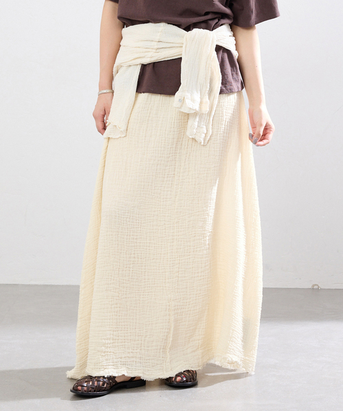LES ATELIERS FRANCAIS DE CONFECTION(レアトリエフランセデコンフェクション)の「LES ATELIERS FRANCAIS DE CONFECTION Jupe Cassia 別注スカート(スカート・レディース・ブラック系その他/アイボリー・FREE)」の17枚目の写真