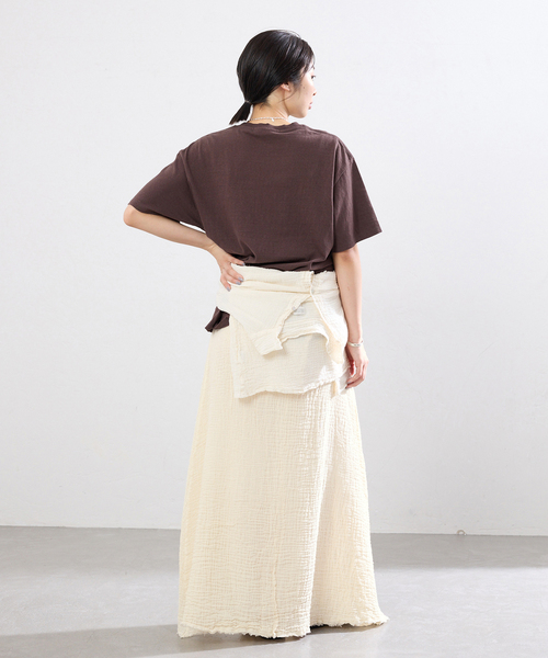 LES ATELIERS FRANCAIS DE CONFECTION(レアトリエフランセデコンフェクション)の「LES ATELIERS FRANCAIS DE CONFECTION Jupe Cassia 別注スカート(スカート・レディース・ブラック系その他/アイボリー・FREE)」の21枚目の写真