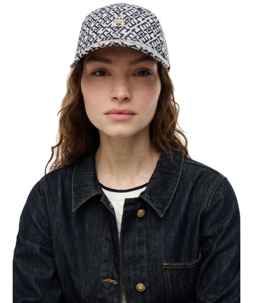 TOMMY HILFIGER(トミーヒルフィガー)の「THモノグラムキャップ(キャップ・レディース・ネイビー・FREE)」の4枚目の写真
