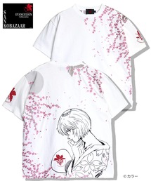 EVANGELION×錦 / ヱヴァンゲリヲン×ニシキ 綾波夜桜Tシャツ (M2)