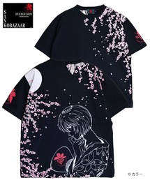 EVANGELION×錦 / ヱヴァンゲリヲン×ニシキ 綾波夜桜Tシャツ (M2)