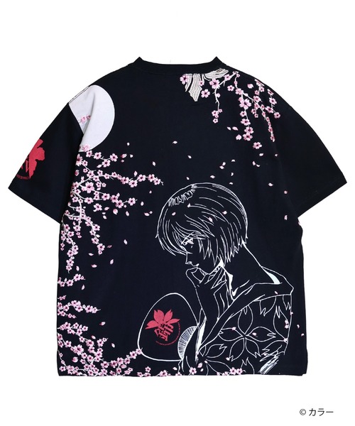 PANDIESTA(パンディエスタ)の「EVANGELION×錦 / ヱヴァンゲリヲン×ニシキ 綾波夜桜Tシャツ (M2)(Tシャツ/カットソー・メンズ・ホワイト/ブラック・M/L/XL/XXL)」の5枚目の写真