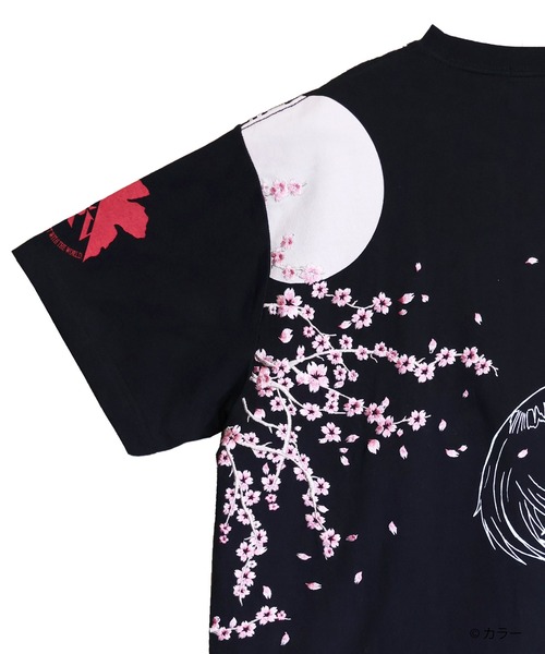 PANDIESTA(パンディエスタ)の「EVANGELION×錦 / ヱヴァンゲリヲン×ニシキ 綾波夜桜Tシャツ (M2)(Tシャツ/カットソー・メンズ・ホワイト/ブラック・M/L/XL/XXL)」の8枚目の写真