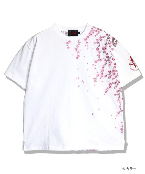 PANDIESTA(パンディエスタ)の「EVANGELION×錦 / ヱヴァンゲリヲン×ニシキ 綾波夜桜Tシャツ (M2)(Tシャツ/カットソー・メンズ・ホワイト/ブラック・M/L/XL/XXL)」の10枚目の写真