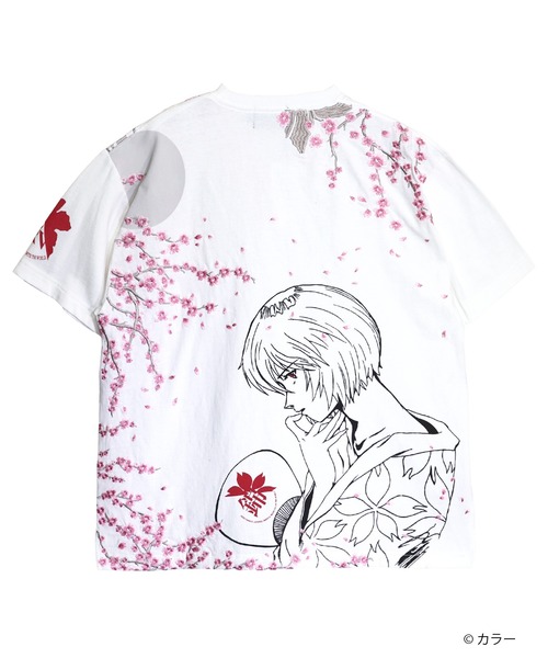 PANDIESTA(パンディエスタ)の「EVANGELION×錦 / ヱヴァンゲリヲン×ニシキ 綾波夜桜Tシャツ (M2)(Tシャツ/カットソー・メンズ・ホワイト/ブラック・M/L/XL/XXL)」の13枚目の写真