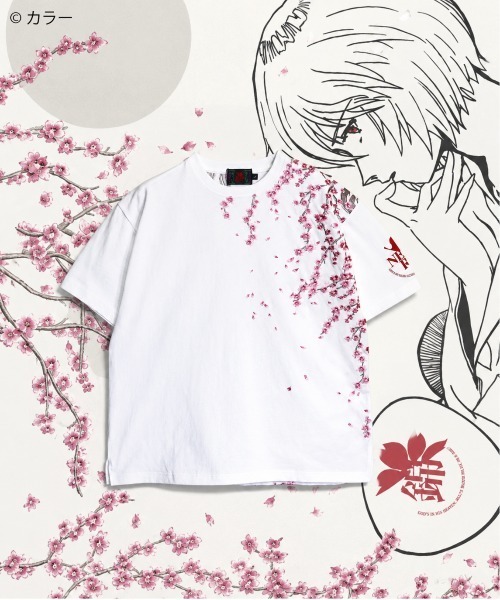 PANDIESTA(パンディエスタ)の「EVANGELION×錦 / ヱヴァンゲリヲン×ニシキ 綾波夜桜Tシャツ (M2)(Tシャツ/カットソー・メンズ・ホワイト/ブラック・M/L/XL/XXL)」の14枚目の写真