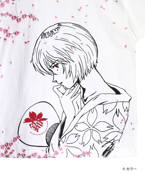 PANDIESTA(パンディエスタ)の「EVANGELION×錦 / ヱヴァンゲリヲン×ニシキ 綾波夜桜Tシャツ (M2)(Tシャツ/カットソー・メンズ・ホワイト/ブラック・M/L/XL/XXL)」の16枚目の写真