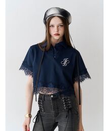 jouetie | レースドッキングポロトップス(Tシャツ/カットソー)