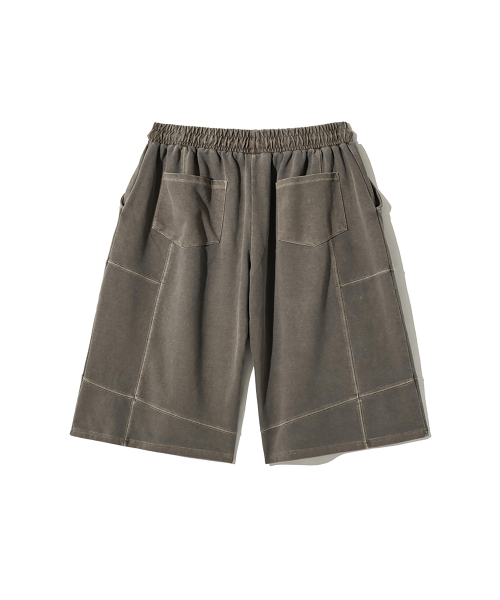 GAKKAI UNIONS(ガッカイユニオンズ)の「ステッチ切り替えピグメント8部バミューダパンツカーキモカ(その他パンツ・レディース・その他・SMALL/MEDIUM/LARGE/X-LARGE)」の3枚目の写真