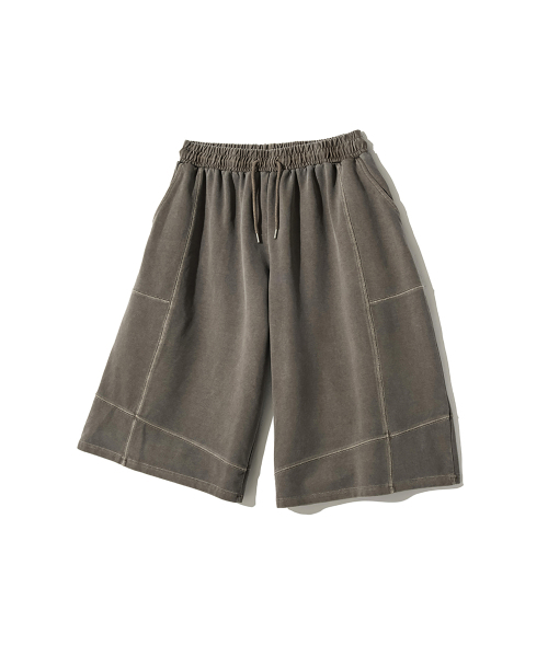 GAKKAI UNIONS(ガッカイユニオンズ)の「ステッチ切り替えピグメント8部バミューダパンツカーキモカ(その他パンツ・レディース・その他・SMALL/MEDIUM/LARGE/X-LARGE)」の4枚目の写真