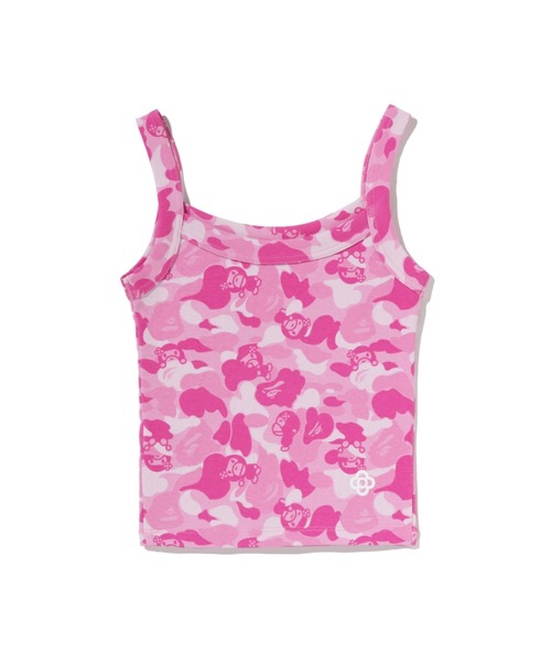 A BATHING APE（アベイシングエイプ）の「BABY LISA ABC CAMO TANK TOP（タンクトップ・レディース・ピンク・SMALL/MEDIUM）」の3枚目の写真
