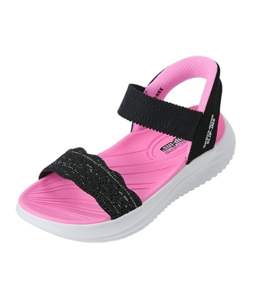 SKECHERS(スケッチャーズ)の「【SKECHERS】サンダル Slip-ins ULTRA FLEX 3.0 スリップインズ(サンダル・キッズ・ピンク・17.0cm/18.0cm/19.0cm/20.0cm/21.0cm/22.0cm/23.0cm)」の1枚目の写真