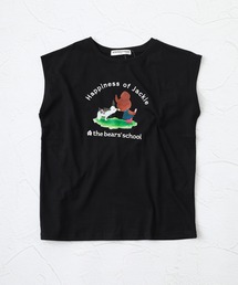 くまのがっこう 仲良し柄 フレンチ袖Tシャツ