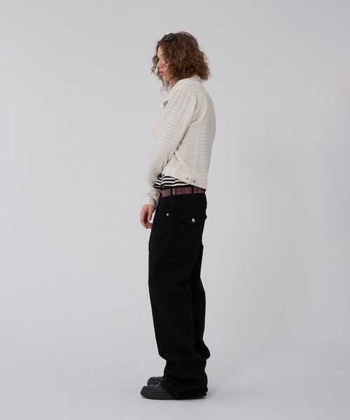 WISH FOR EVER(ウィッシュフォーエバー)の「RANDOM SHIRRING SHIRT JACKET/ランダムシャーリングシャツジャケット(その他アウター・メンズ・グレー/ホワイト/ブラック・SMALL/MEDIUM/LARGE)」の8枚目の写真