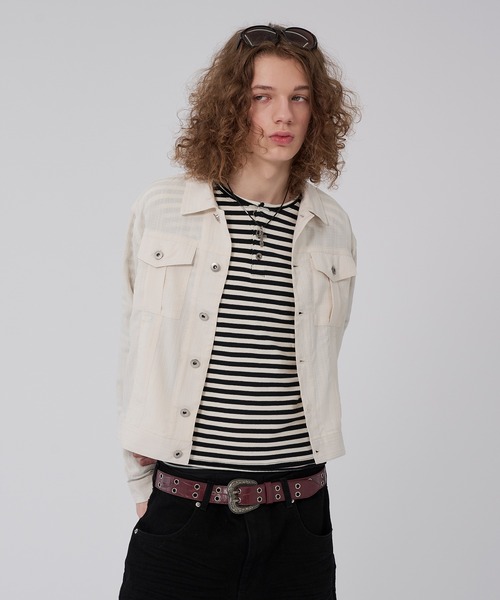 WISH FOR EVER(ウィッシュフォーエバー)の「RANDOM SHIRRING SHIRT JACKET/ランダムシャーリングシャツジャケット(その他アウター・メンズ・グレー/ホワイト/ブラック・SMALL/MEDIUM/LARGE)」の10枚目の写真