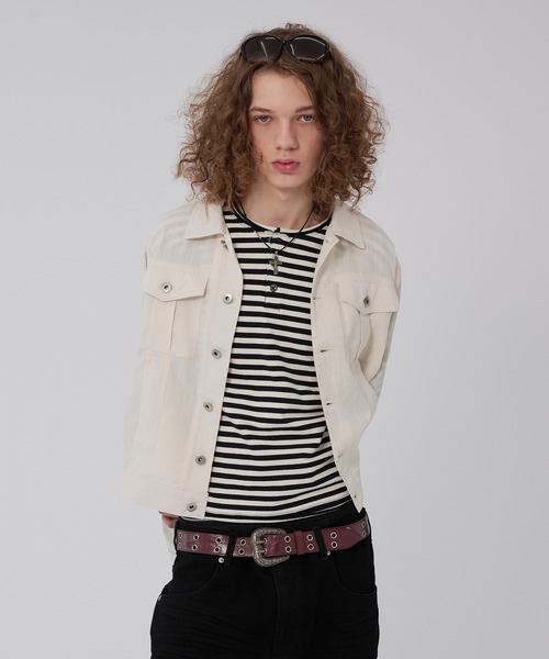 WISH FOR EVER(ウィッシュフォーエバー)の「RANDOM SHIRRING SHIRT JACKET/ランダムシャーリングシャツジャケット(その他アウター・メンズ・グレー/ホワイト/ブラック・SMALL/MEDIUM/LARGE)」の11枚目の写真
