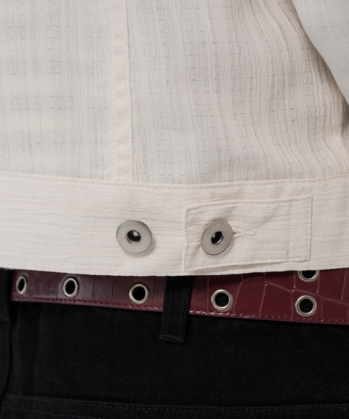 WISH FOR EVER(ウィッシュフォーエバー)の「RANDOM SHIRRING SHIRT JACKET/ランダムシャーリングシャツジャケット(その他アウター・メンズ・グレー/ホワイト/ブラック・SMALL/MEDIUM/LARGE)」の16枚目の写真