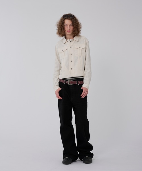 WISH FOR EVER(ウィッシュフォーエバー)の「RANDOM SHIRRING SHIRT JACKET/ランダムシャーリングシャツジャケット(その他アウター・メンズ・グレー/ホワイト/ブラック・SMALL/MEDIUM/LARGE)」の17枚目の写真