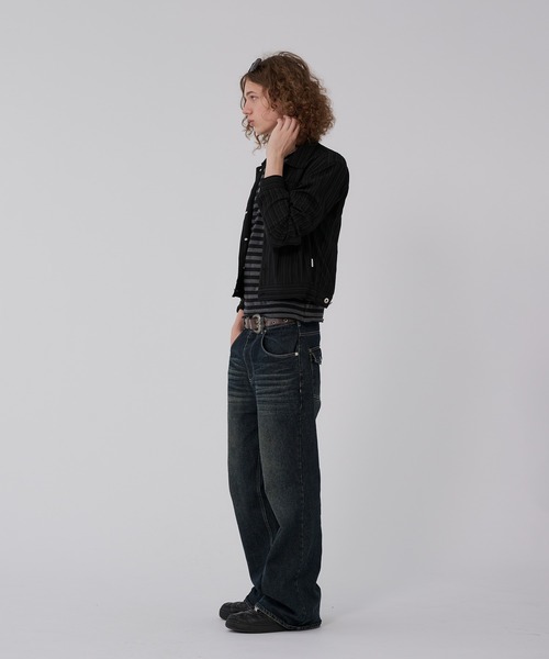 WISH FOR EVER(ウィッシュフォーエバー)の「RANDOM SHIRRING SHIRT JACKET/ランダムシャーリングシャツジャケット(その他アウター・メンズ・グレー/ホワイト/ブラック・SMALL/MEDIUM/LARGE)」の20枚目の写真