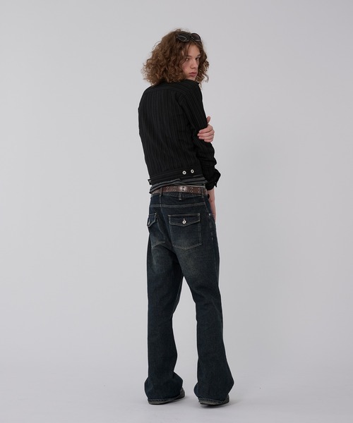 WISH FOR EVER(ウィッシュフォーエバー)の「RANDOM SHIRRING SHIRT JACKET/ランダムシャーリングシャツジャケット(その他アウター・メンズ・グレー/ホワイト/ブラック・SMALL/MEDIUM/LARGE)」の21枚目の写真
