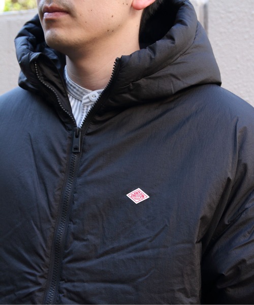 DANTON（ダントン）の「DANTON/ダントン　パーテックスフーデッドジャケット　PERTEX　HOODED JACKET　DT-A0811 PRD（ブルゾン・メンズ・グレー/ブラック・M/S/L）」の3枚目の写真