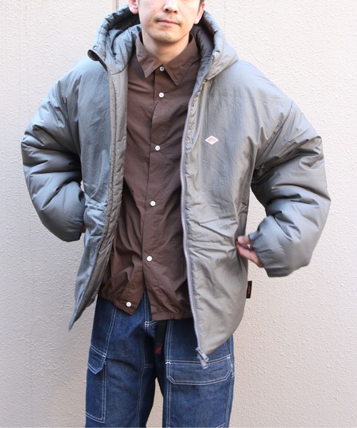 DANTON（ダントン）の「DANTON/ダントン　パーテックスフーデッドジャケット　PERTEX　HOODED JACKET　DT-A0811 PRD（ブルゾン・メンズ・グレー/ブラック・M/S/L）」の14枚目の写真
