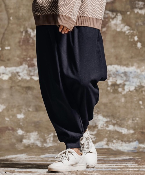 Jih Nunc(ジーヌンク)の「mp15201- 起毛TRバルーンリブパンツ(JIH-R1195)(その他パンツ・メンズ・ブラック/グレー/ネイビー・M/S/L)」の3枚目の写真