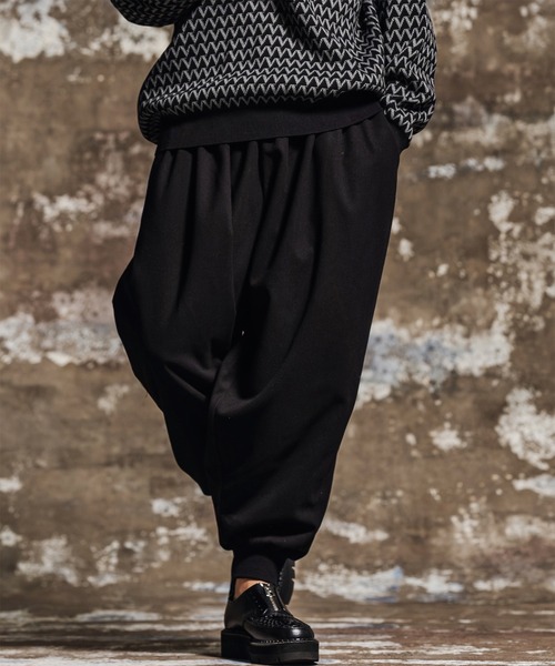 Jih Nunc(ジーヌンク)の「mp15201- 起毛TRバルーンリブパンツ(JIH-R1195)(その他パンツ・メンズ・ブラック/グレー/ネイビー・M/S/L)」の1枚目の写真