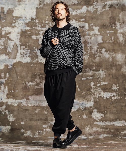 Jih Nunc(ジーヌンク)の「mp15201- 起毛TRバルーンリブパンツ(JIH-R1195)(その他パンツ・メンズ・ブラック/グレー/ネイビー・M/S/L)」の6枚目の写真