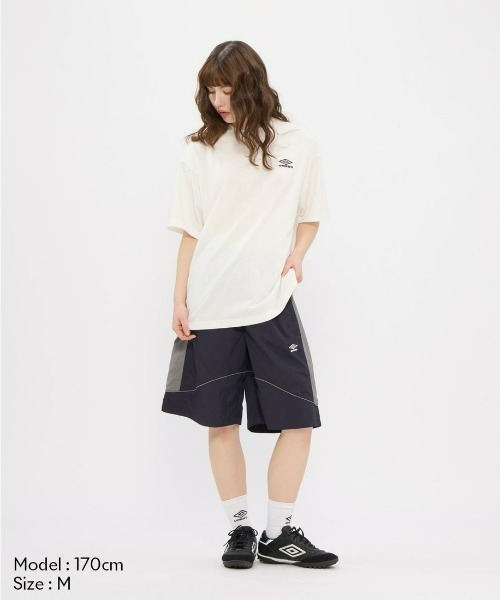 UMBRO(アンブロ)の「umbro/アンブロ 【EC別注】オーバーサイズワンポイントロゴTシャツ(Tシャツ/カットソー・メンズ・ホワイト/ブラック/ネイビー・S/L/O/M)」の9枚目の写真