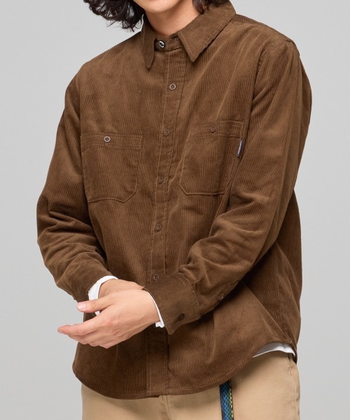 KRIFF MAYER(クリフメイヤー)の「コーデュロイワークシャツ(シャツ/ブラウス・メンズ・カラフル/サンドベージュ/ブラウン/チャコール・LARGE/X-LARGE/MEDIUM)」の13枚目の写真