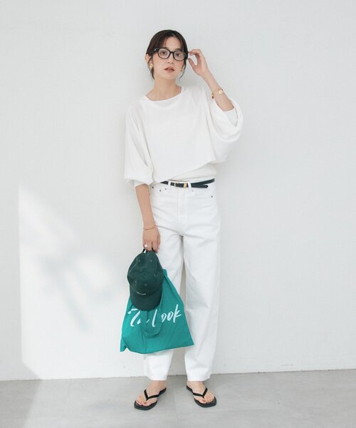 RIVE DROITE（リヴドロワ）の「【A・MONN】cropped KNIT（ニット/セーター・レディース・ブラック/オフホワイト/レッド・FREE）」の17枚目の写真