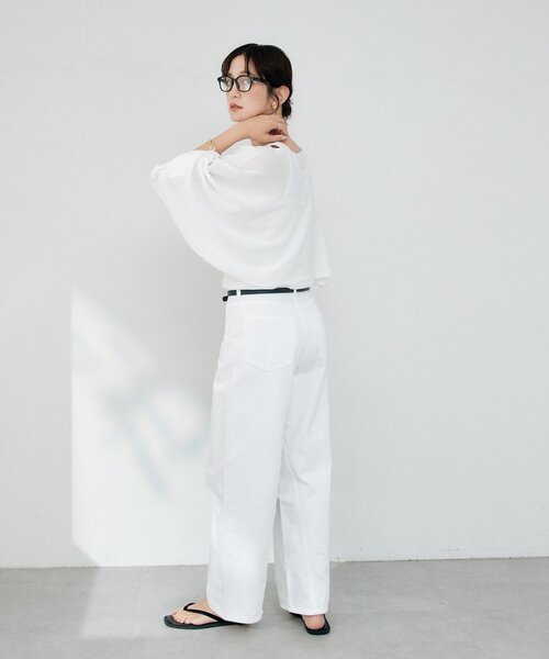 RIVE DROITE（リヴドロワ）の「【A・MONN】cropped KNIT（ニット/セーター・レディース・ブラック/オフホワイト/レッド・FREE）」の19枚目の写真