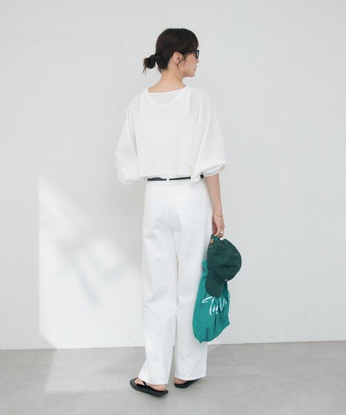 RIVE DROITE（リヴドロワ）の「【A・MONN】cropped KNIT（ニット/セーター・レディース・ブラック/オフホワイト/レッド・FREE）」の20枚目の写真
