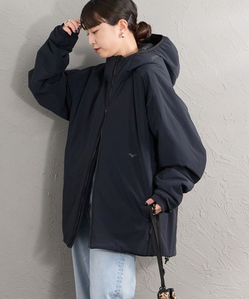MIZUNO（ミズノ　）の「【WEB先行予約】[MIZUNO/ミズノ] 別注 インサレーションフードジャケット（ブルゾン・レディース・グリーン/ブラック・S/M/L/XL）」の21枚目の写真