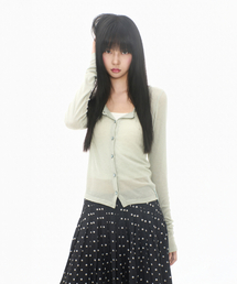 SOFT WOOL SCOOP NECK CD PISTACHIO
